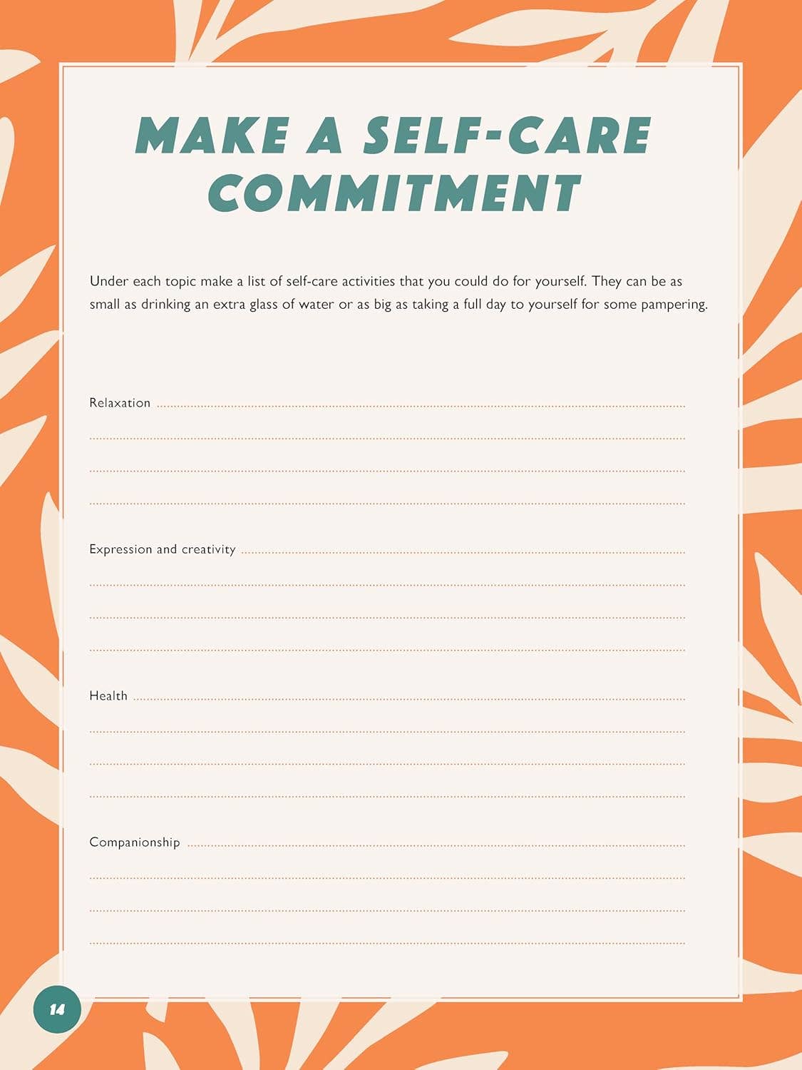 Self-Care Journal - Make Time For Yourself!
