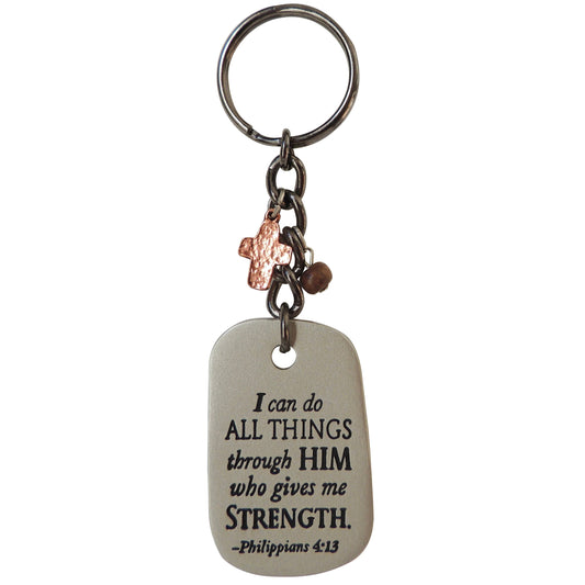 I Can Do All Things Through Him | Key Ring