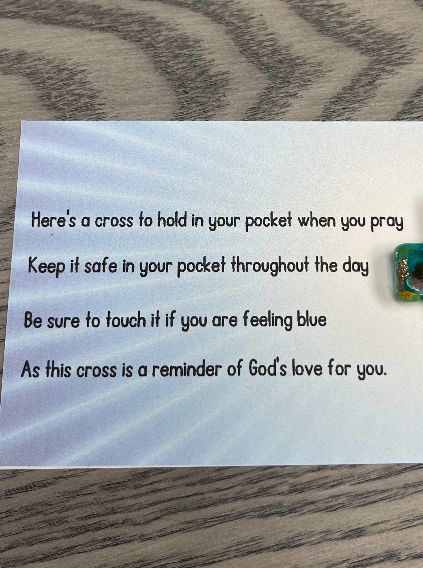 Glass Pocket Cross