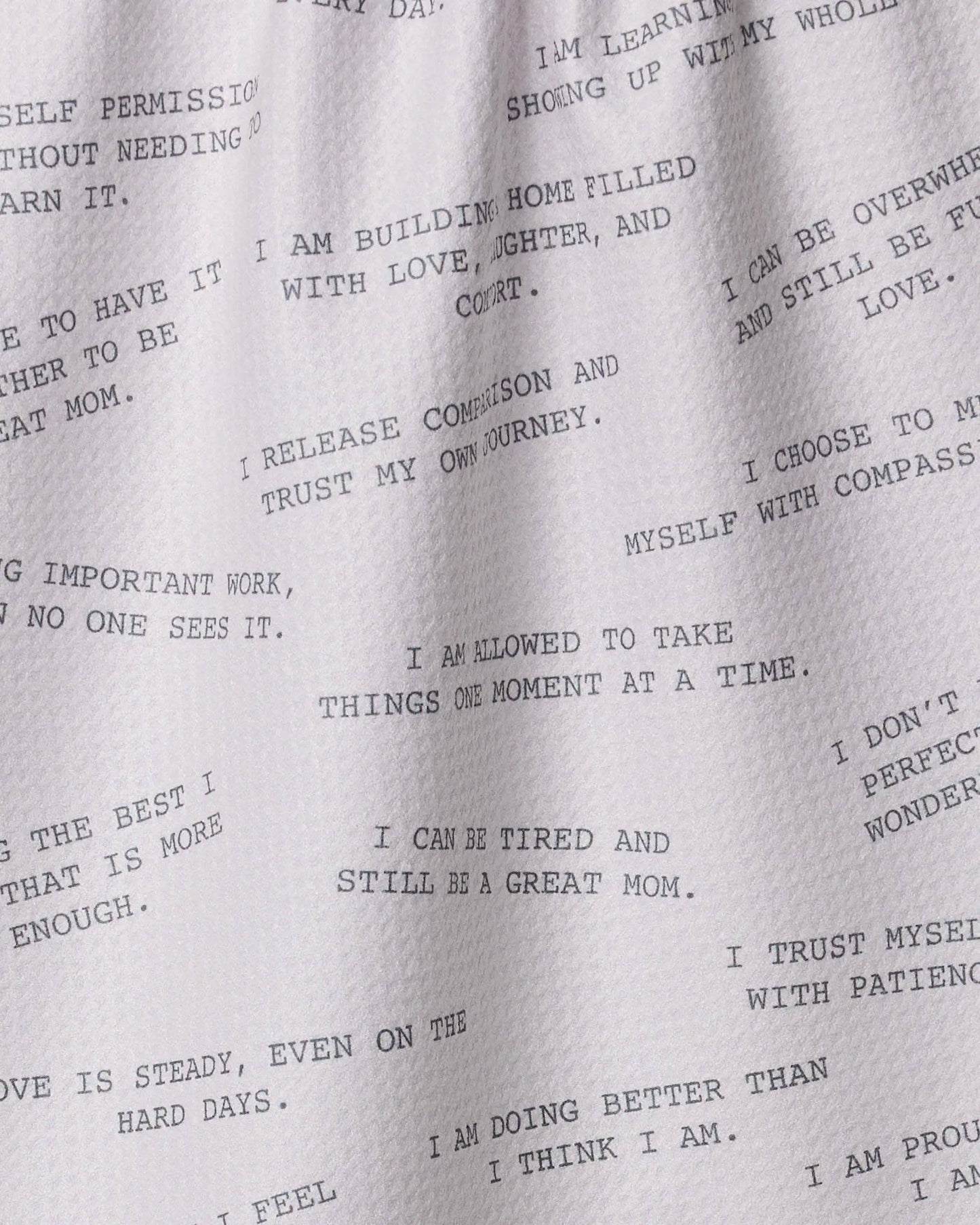 Reminders for Mom Geometry Tea Towel