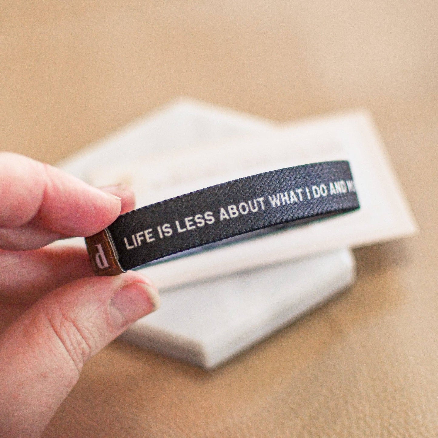 Life is About God-Black Elastic Wristband