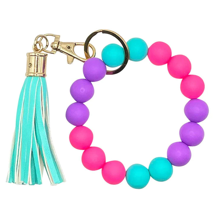 Beaded Bracelet Keychain