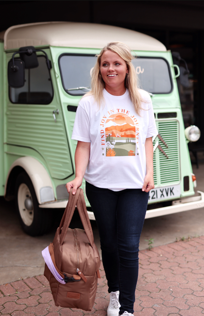 Graphic Tee – Find The Joy In the Journey - SS – White