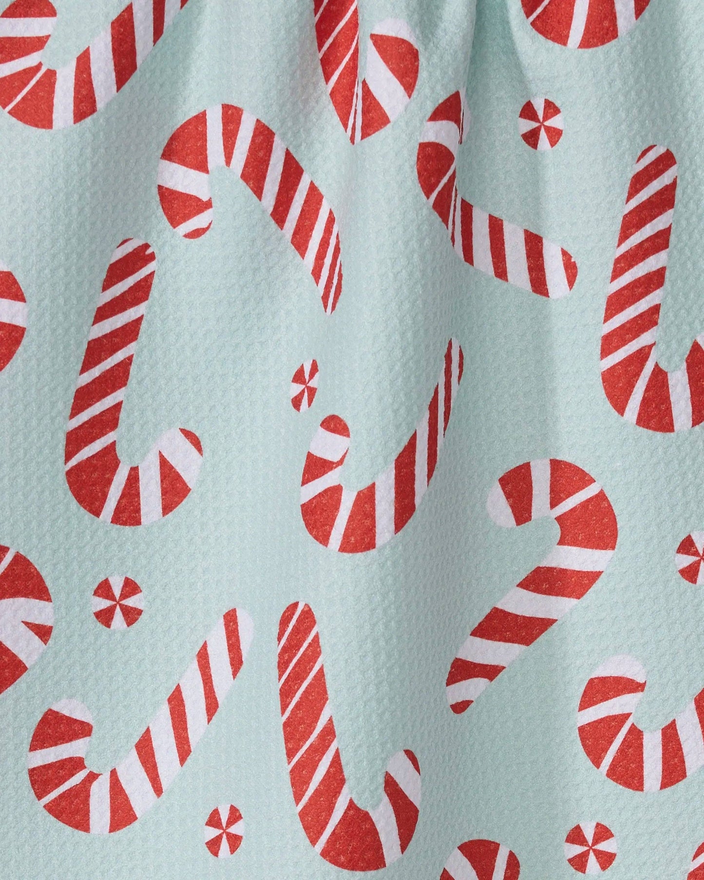 Peppermint Twist Geometry Tea Towel