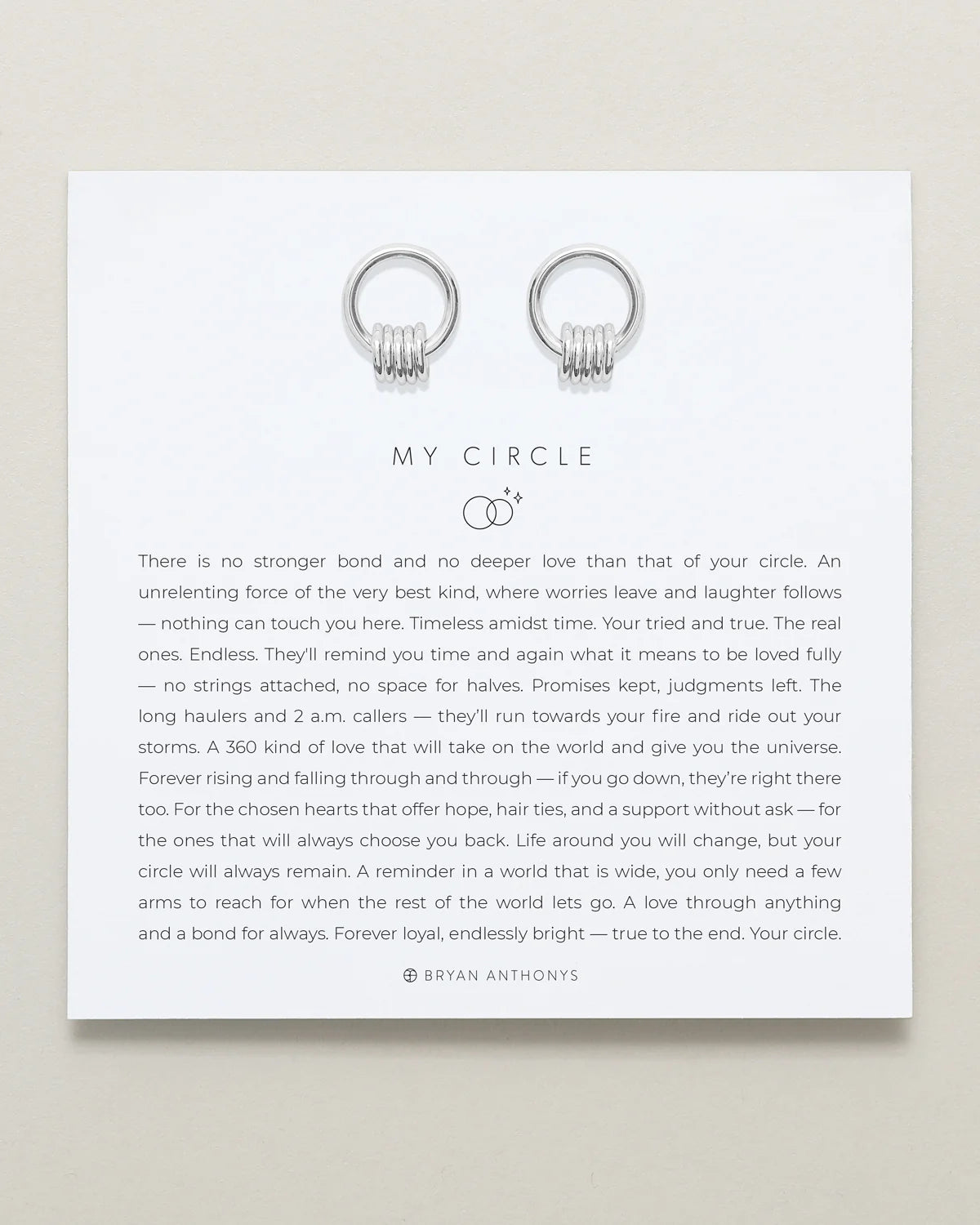 My Circle Dainty Drop Earrings