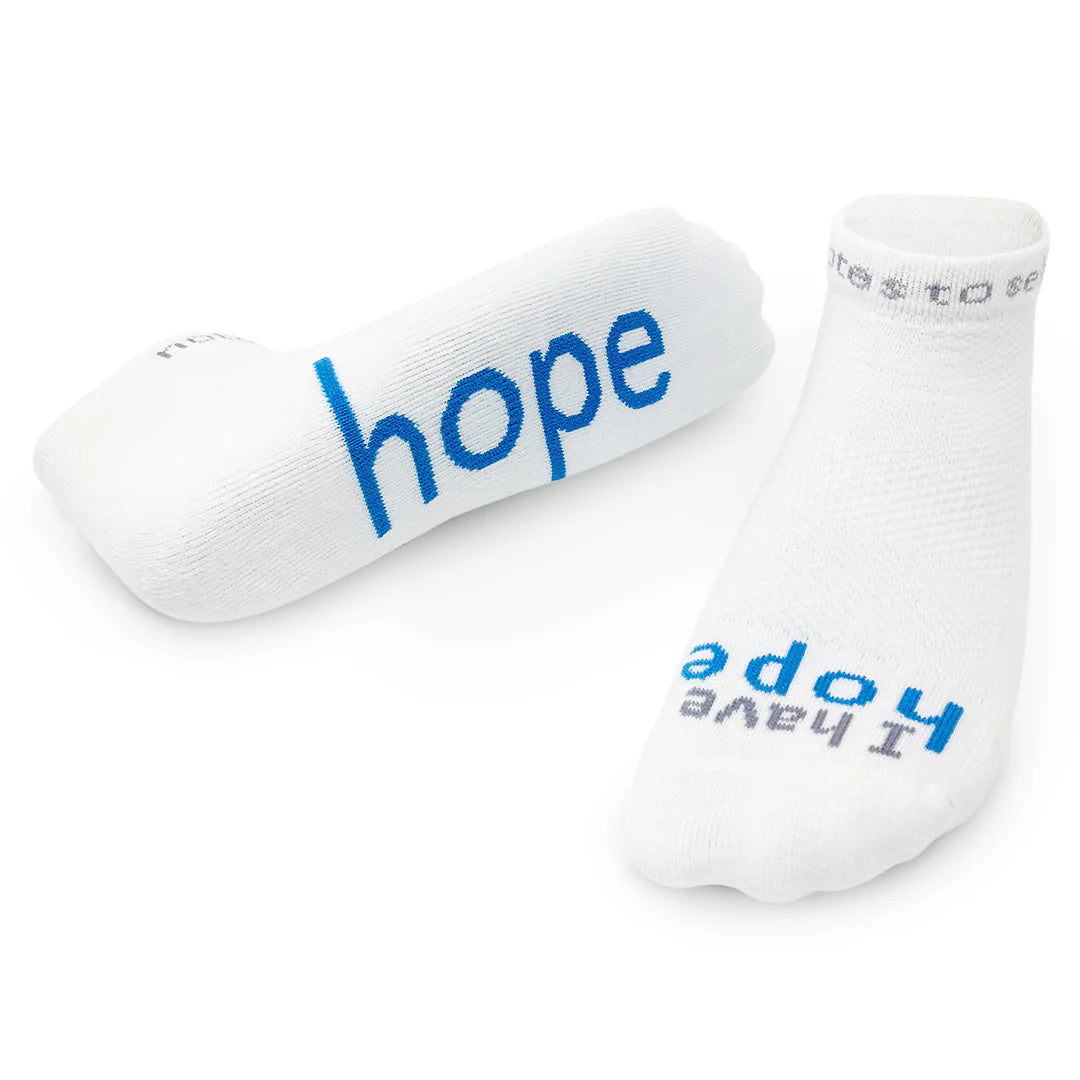 "I have hope" - notes to self socks
