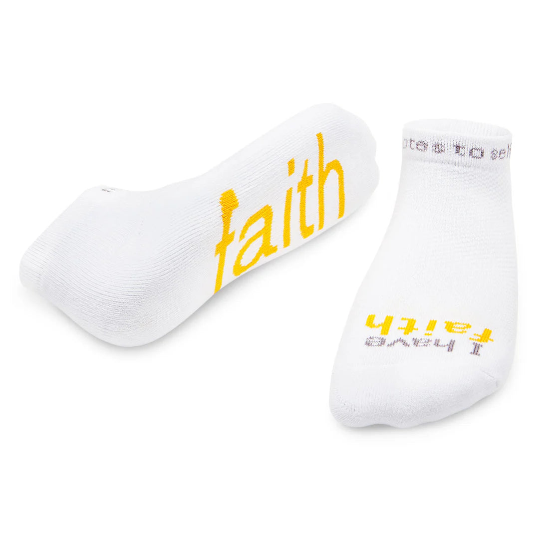 "I have faith" - notes to self socks