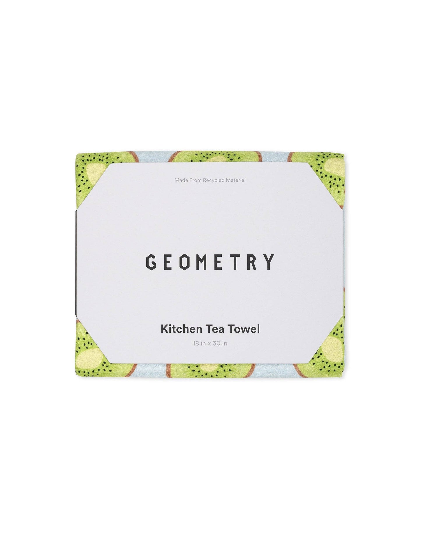 Sweet Kiwi Geometry Tea Towel