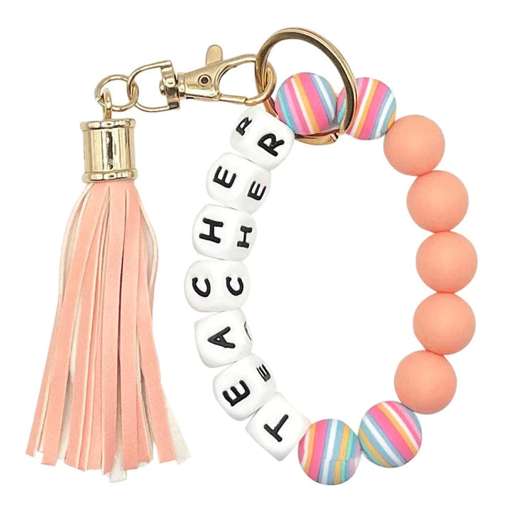 Beaded Bracelet Keychain
