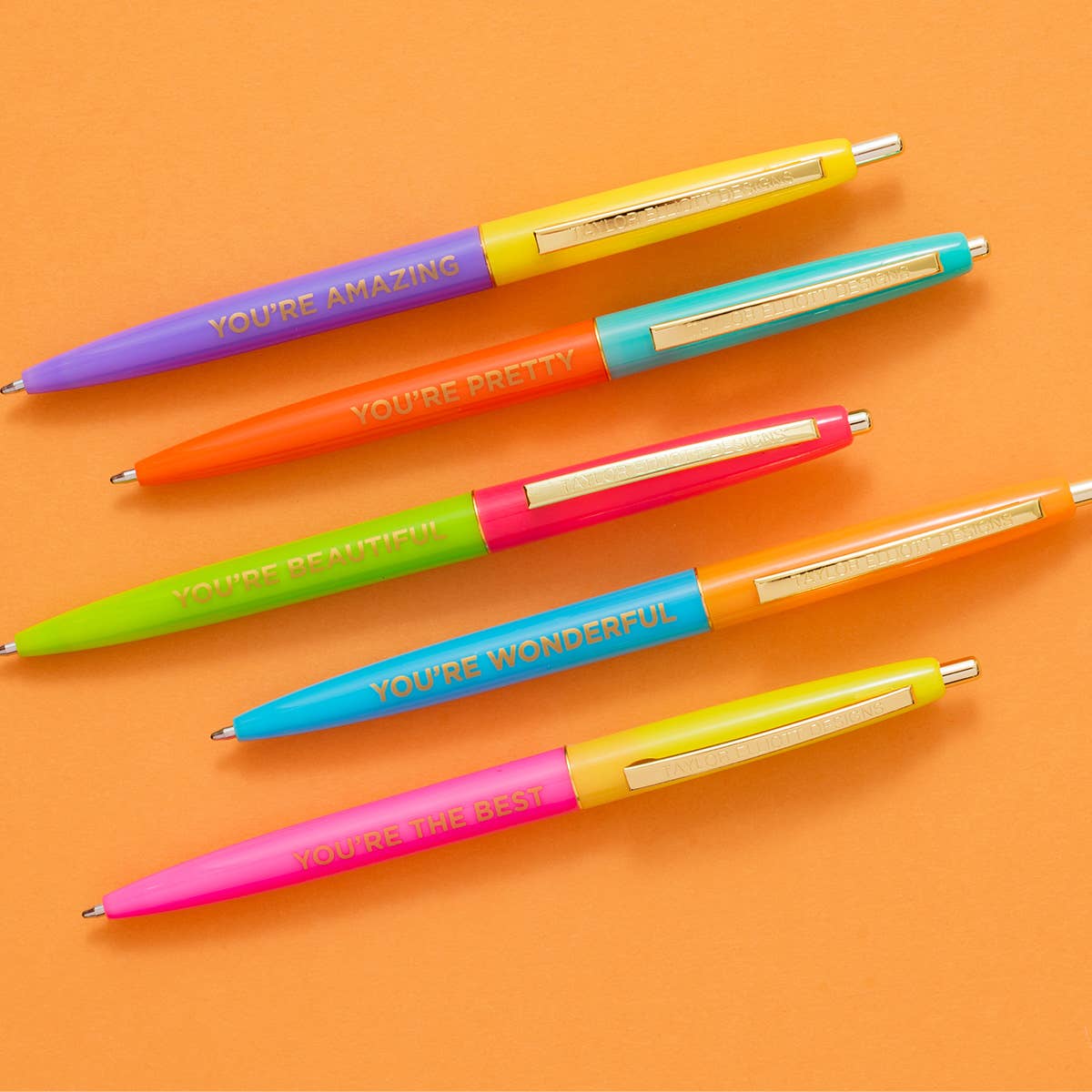 Compliment and Affirmation 5 piece Pen Set