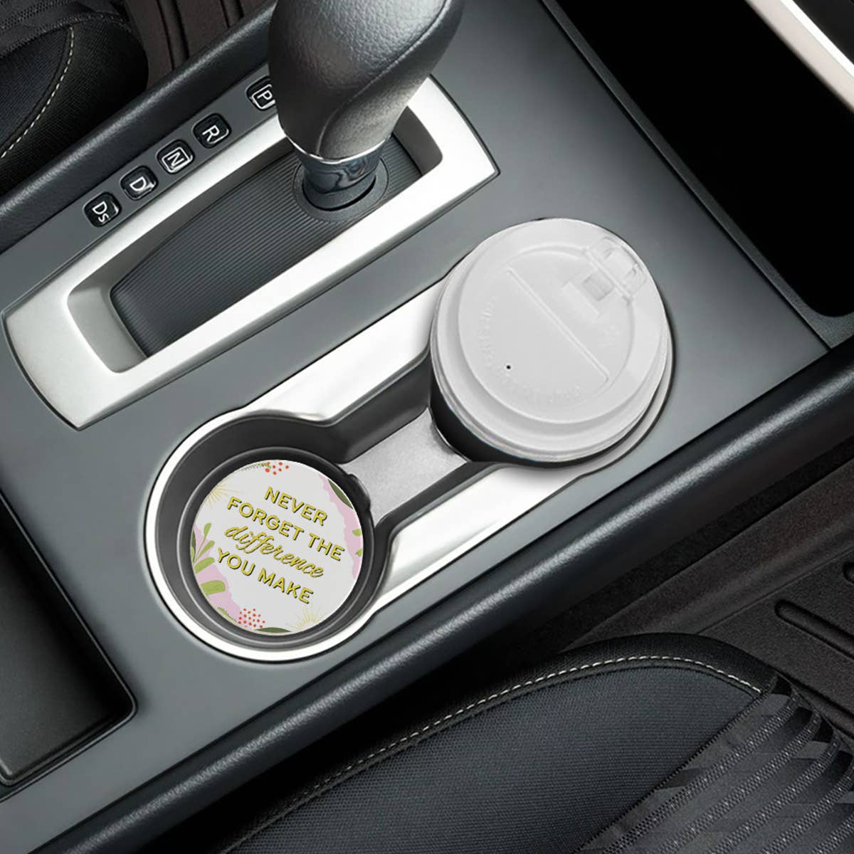 Never Forget The Difference - Car Coaster