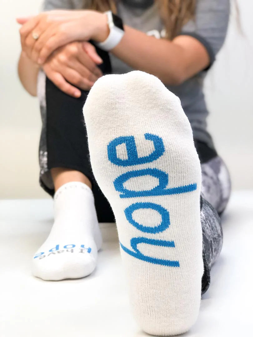"I have hope" - notes to self socks