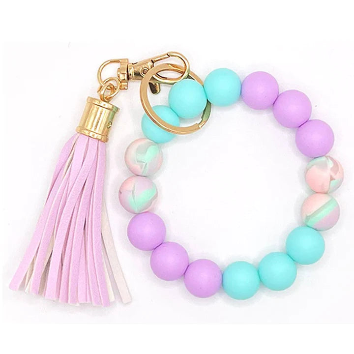 Beaded Bracelet Keychain