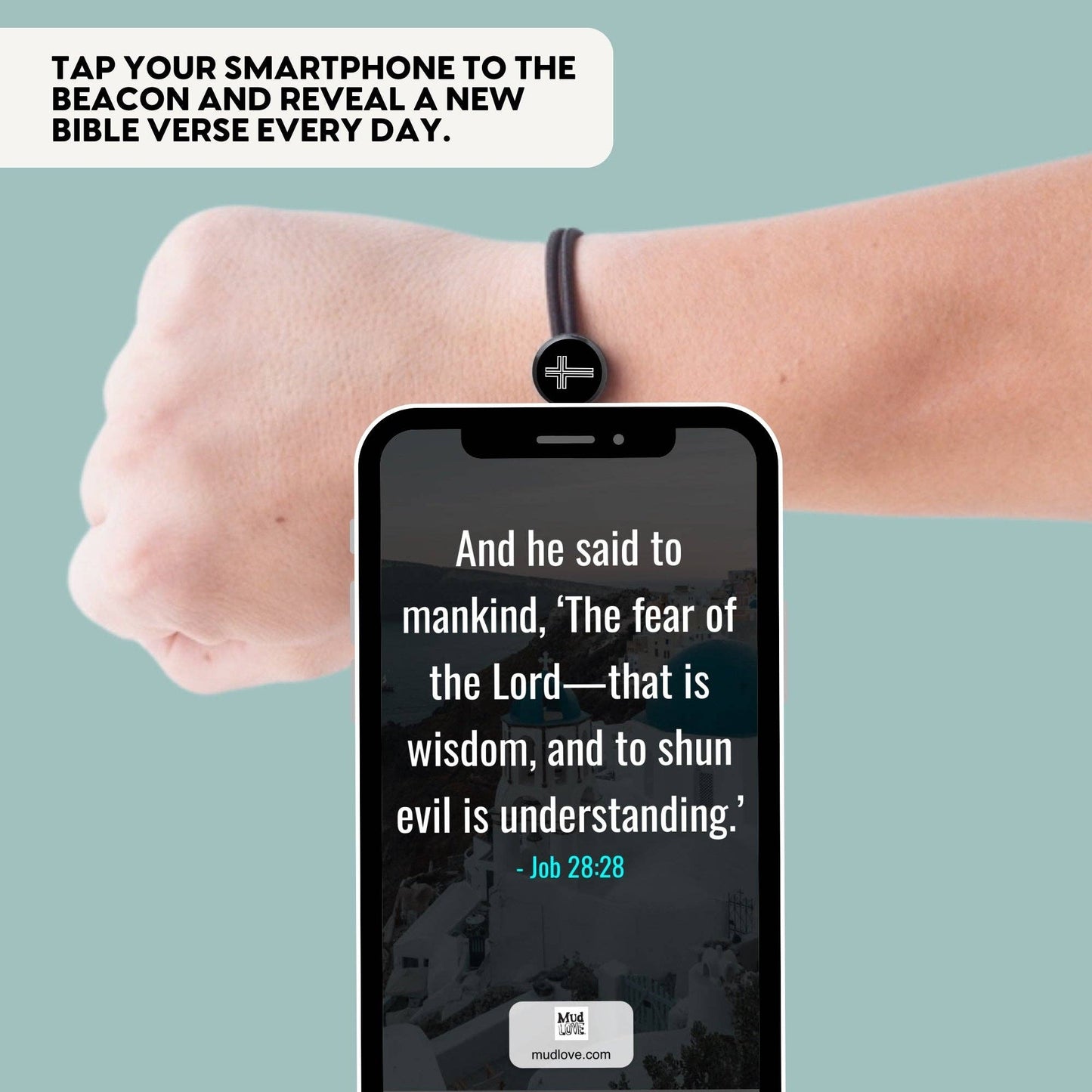 Daily Inspiration Smart Bracelet - Cross - Elastic