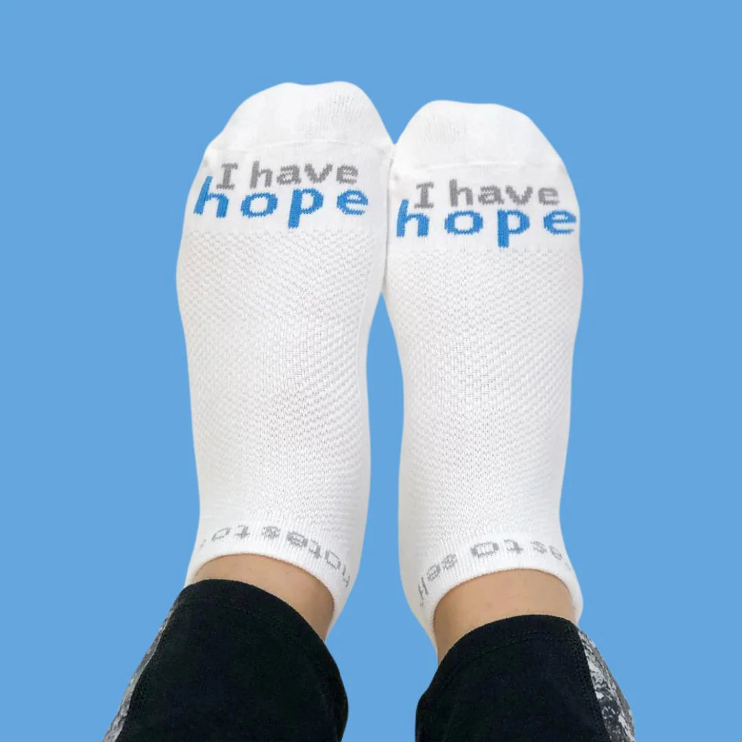 "I have hope" - notes to self socks