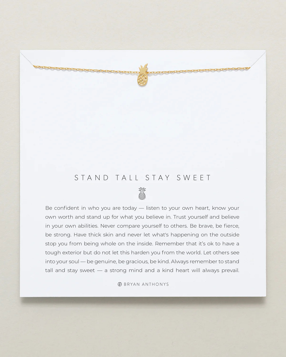 Stand Tall Stay Sweet Icon - Necklace