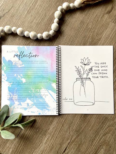 The Art of Loving + Letting Go - Creative Journal and Workbook