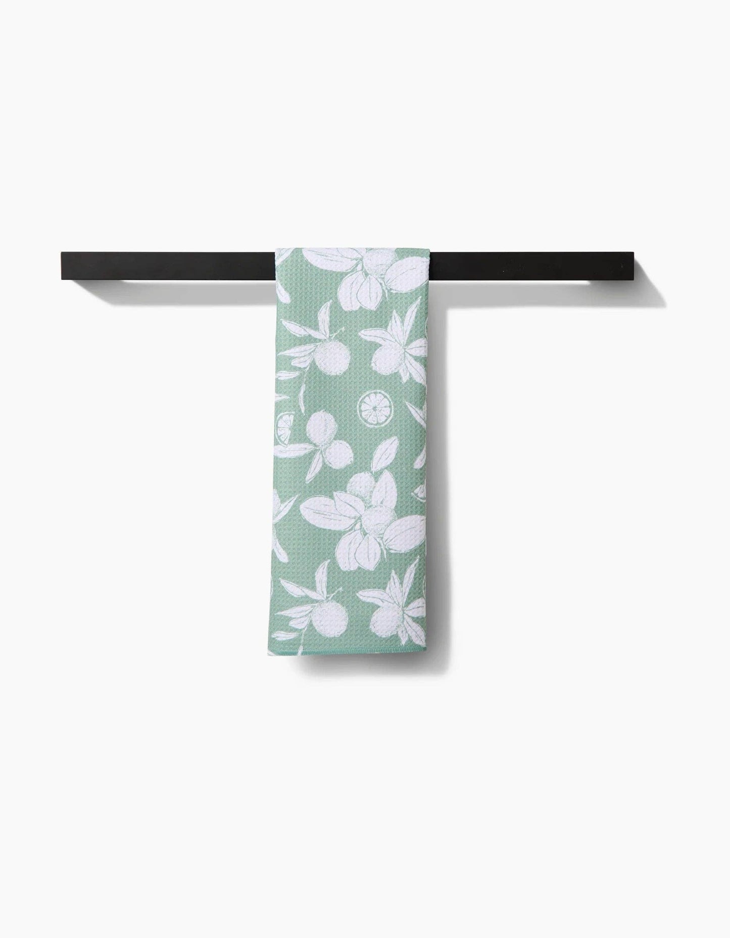 Summer Limes Geometry Tea Towel