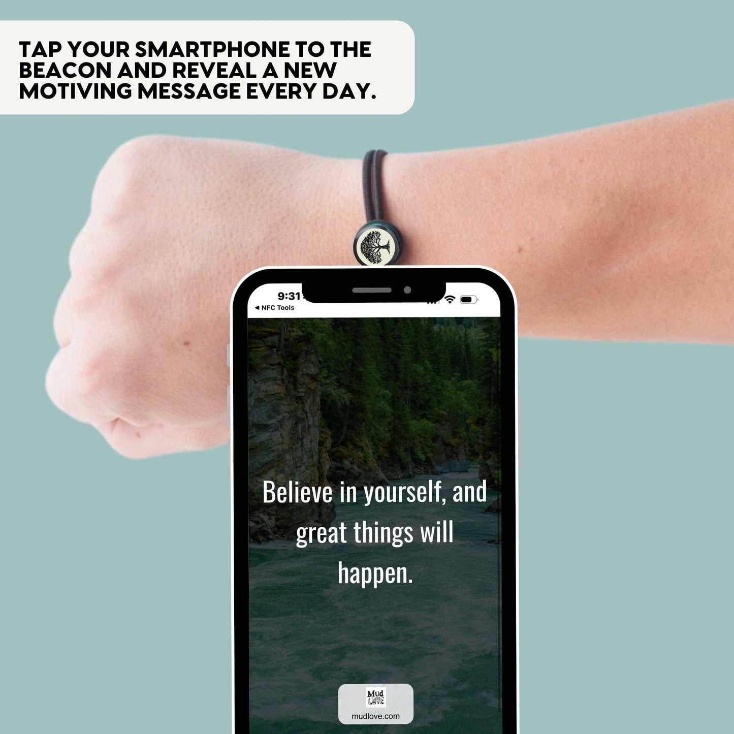 Daily Inspiration Smart Bracelet - Tree of Life - Elastic