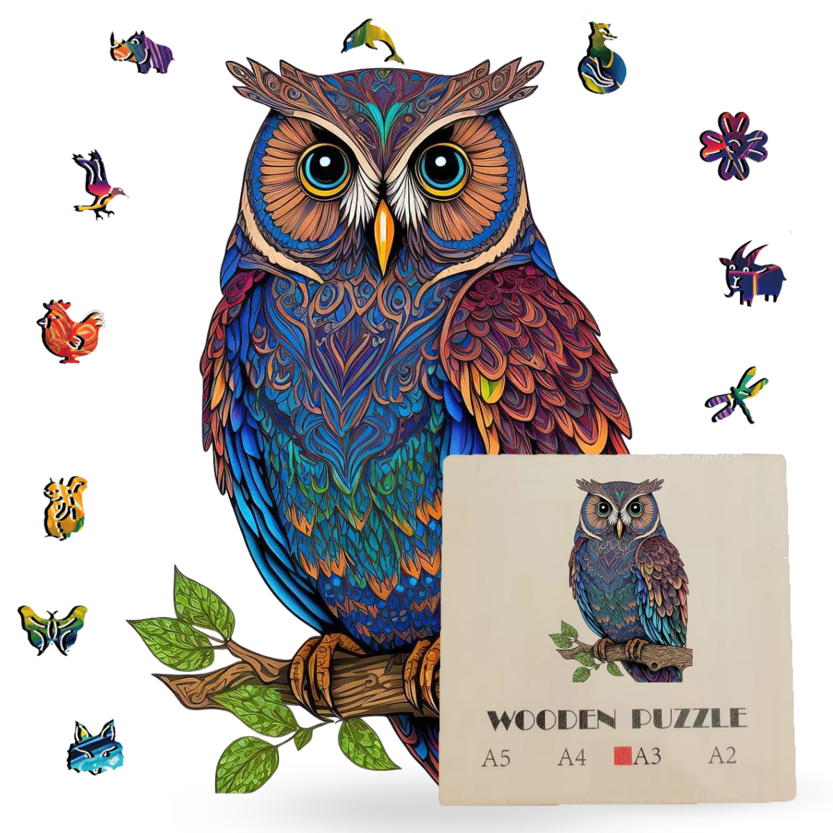 Owl Wooden Jigsaw Puzzle