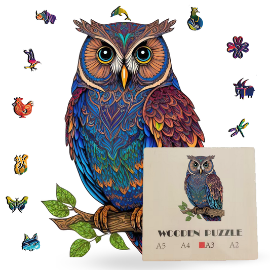 Owl Wooden Jigsaw Puzzle