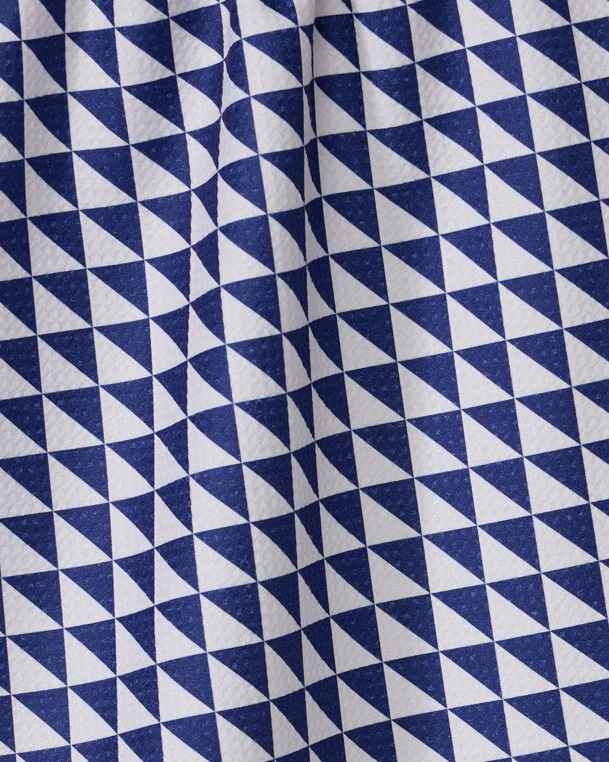 Blue Whirl Geometry Tea Towel