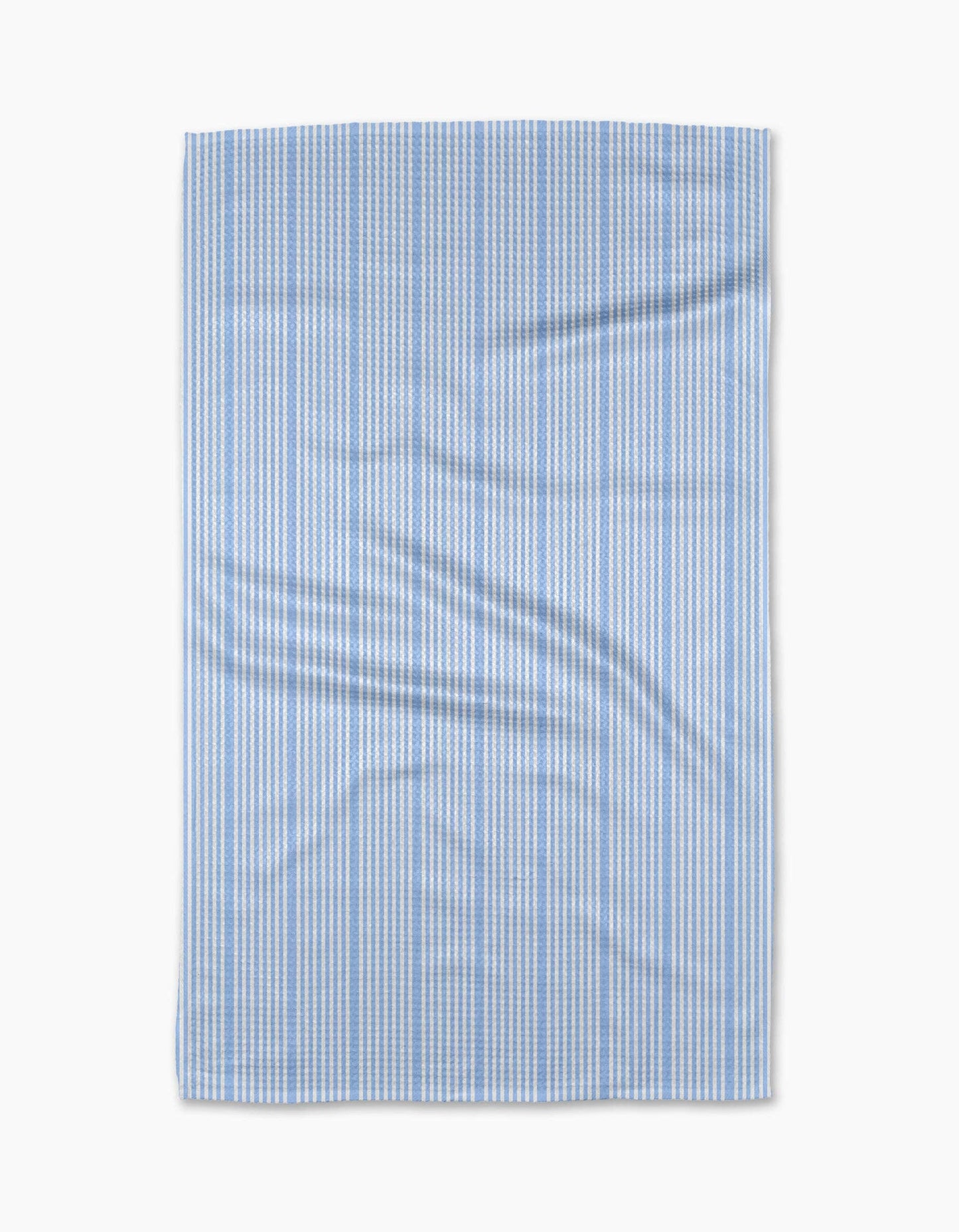 Soft Summer Blue Geometry Tea Towel