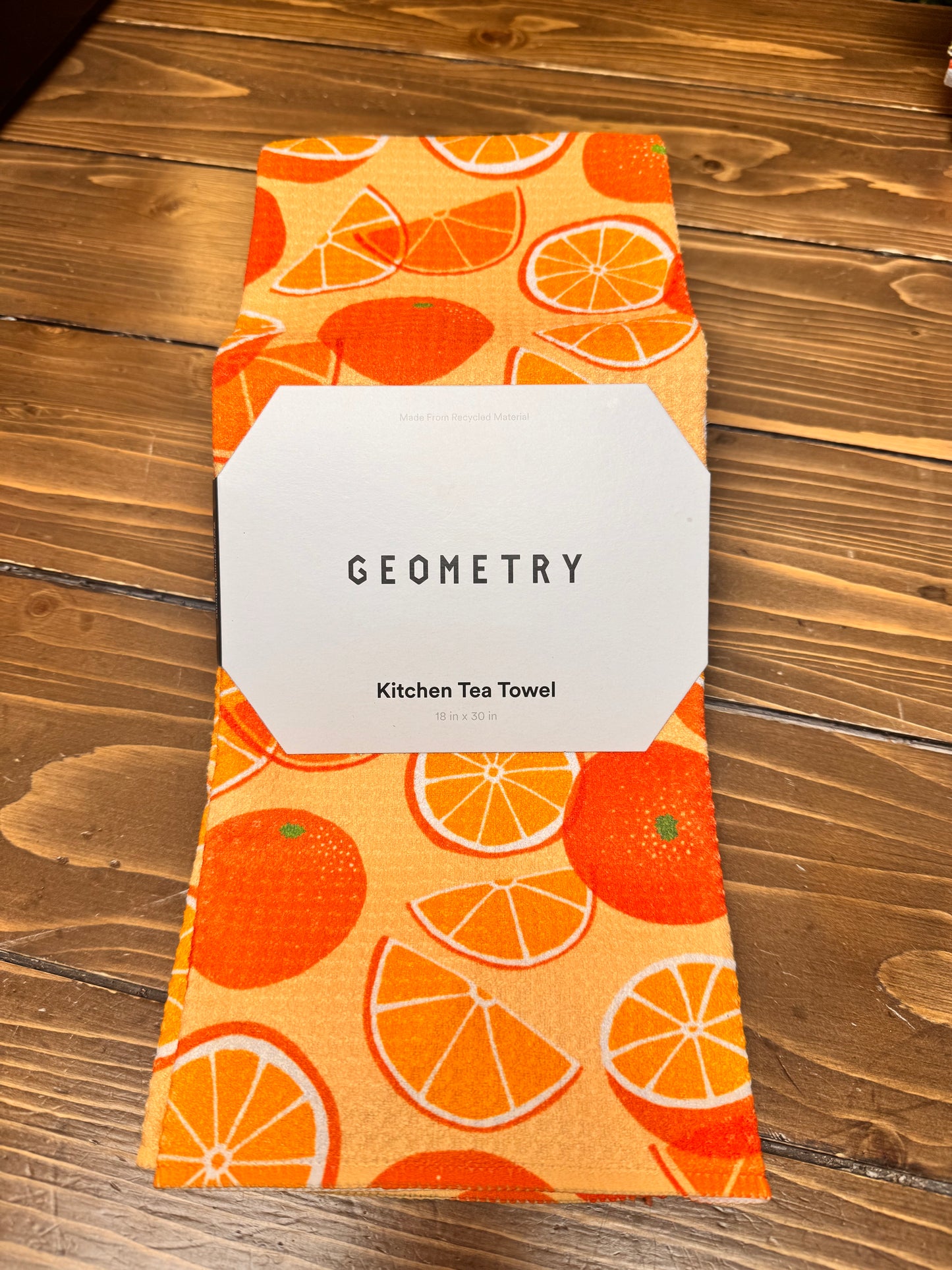 Only Oranges Geometry Towel
