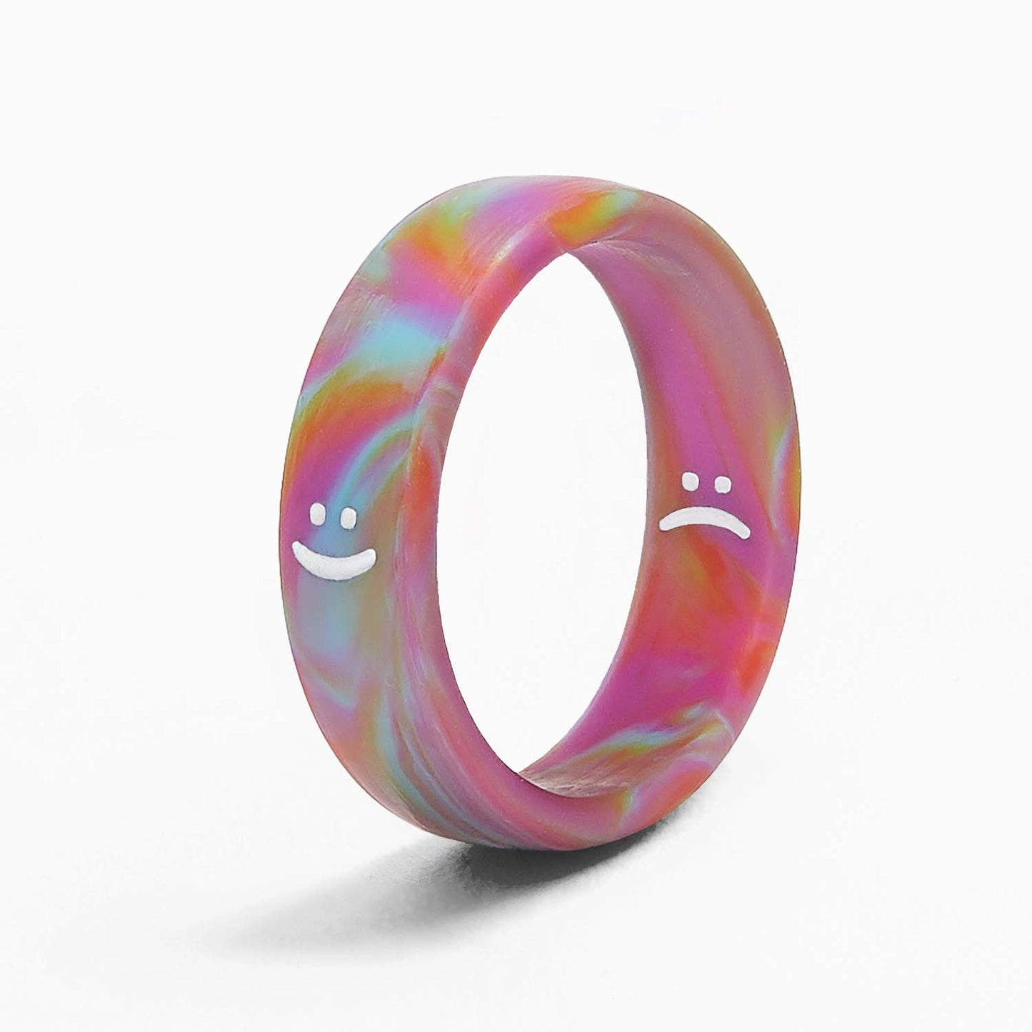 Flip Reversible Smile and Frown Ring