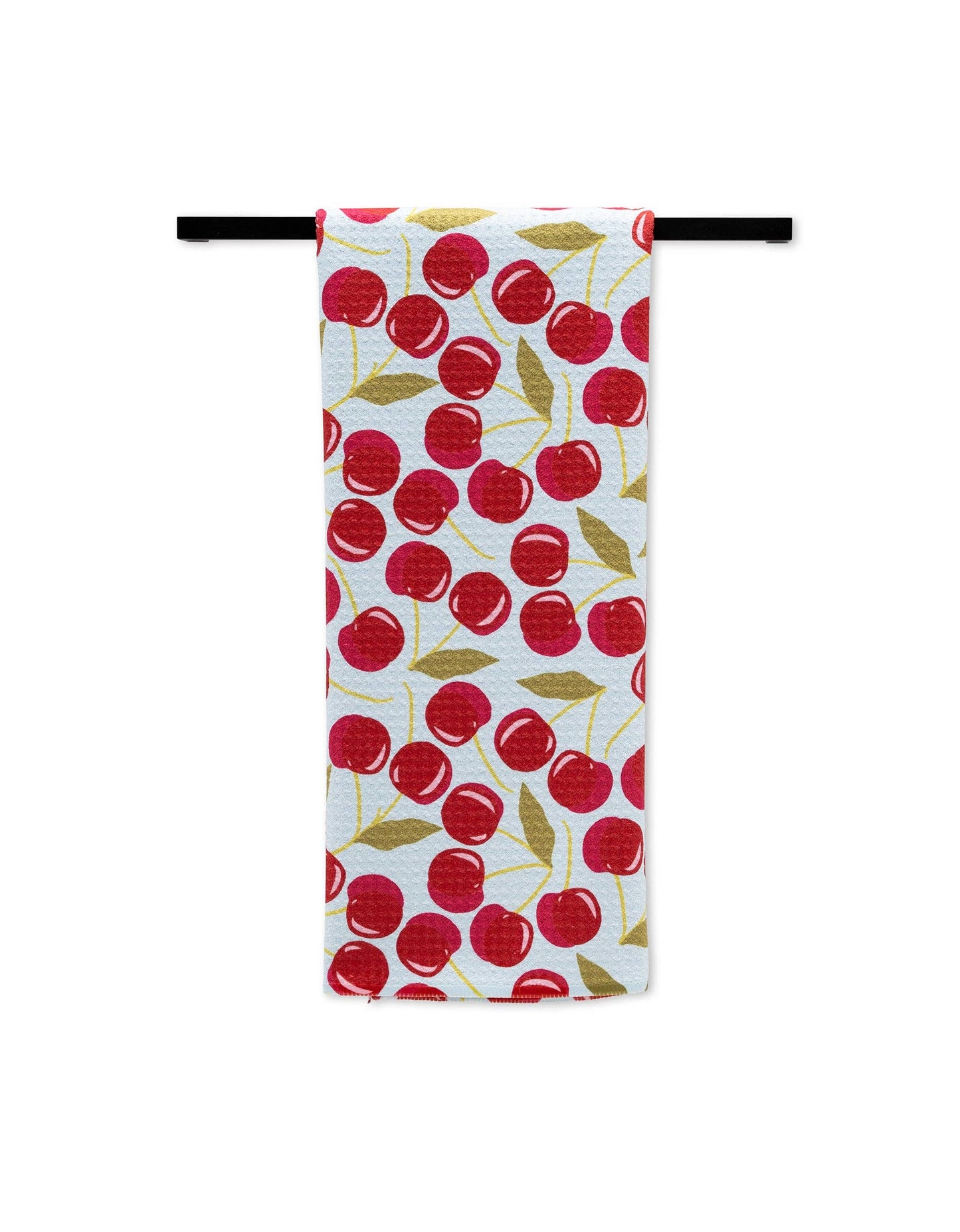 Sweet Cherry Geometry Tea Towel