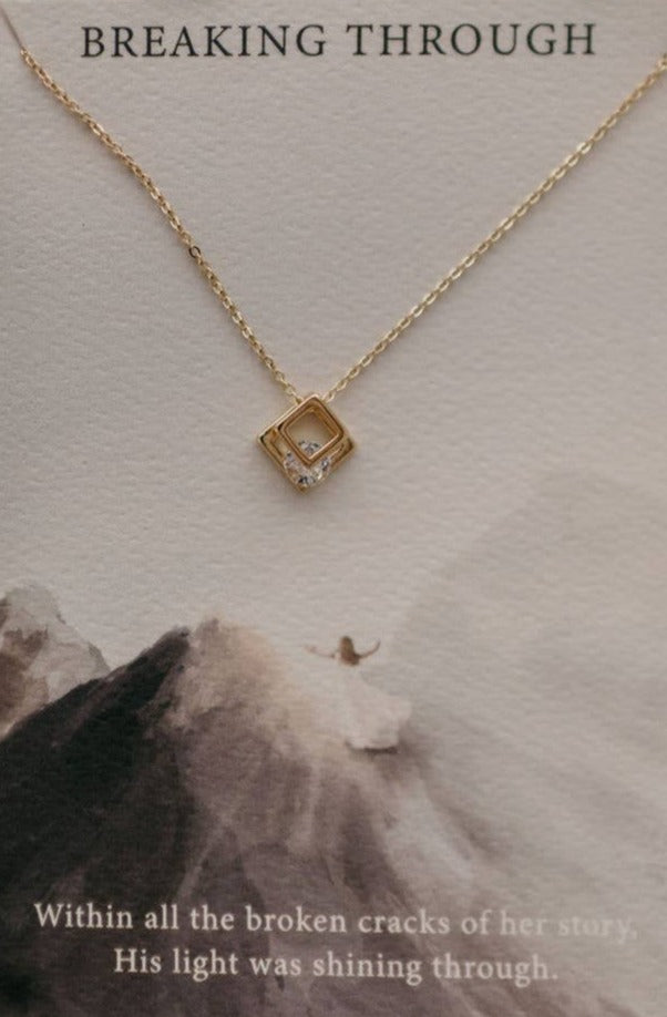 Breaking Through Necklace | John 1:3