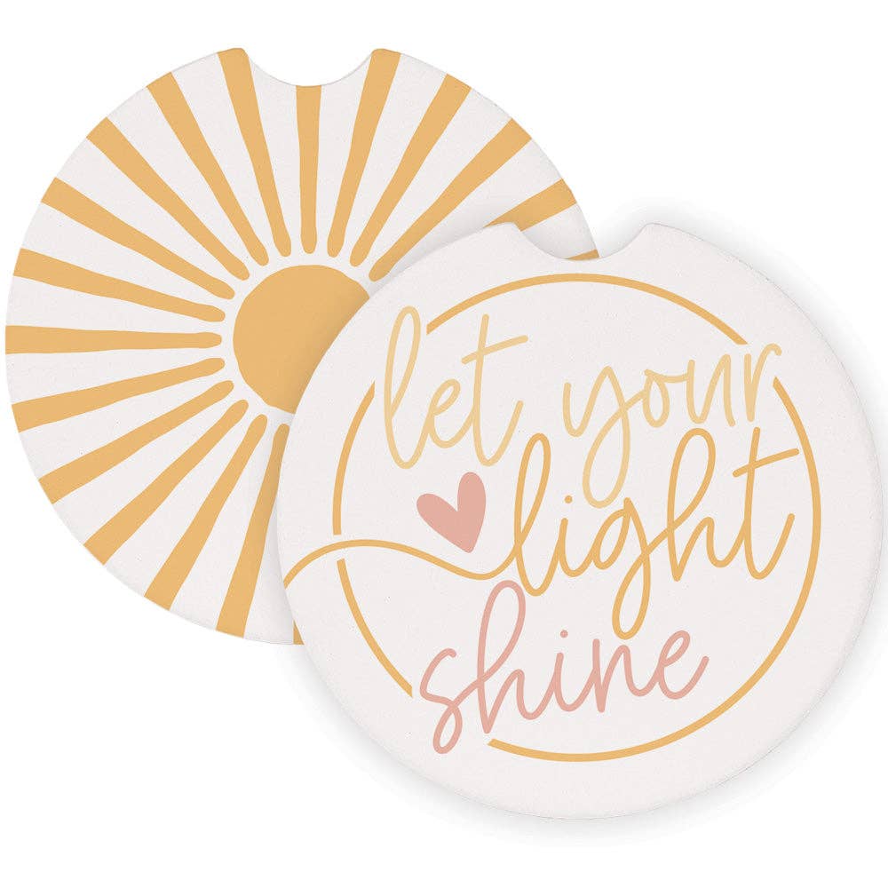 Let your light shine - Car Coasters