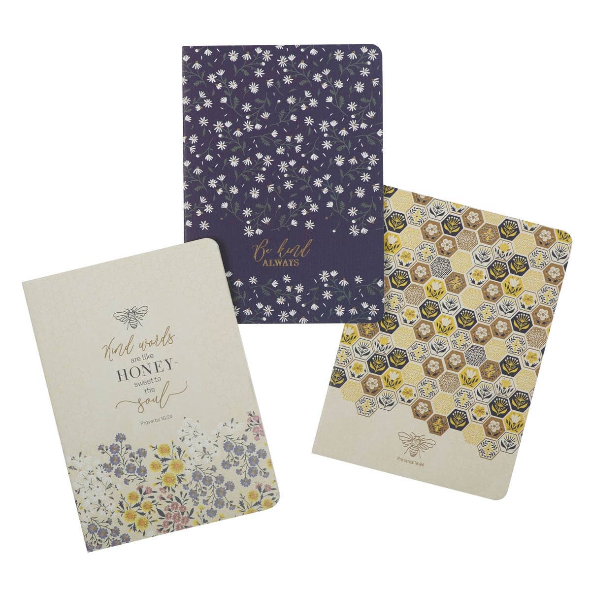Kind Words Are Like Honey 3 piece Notebook Set
