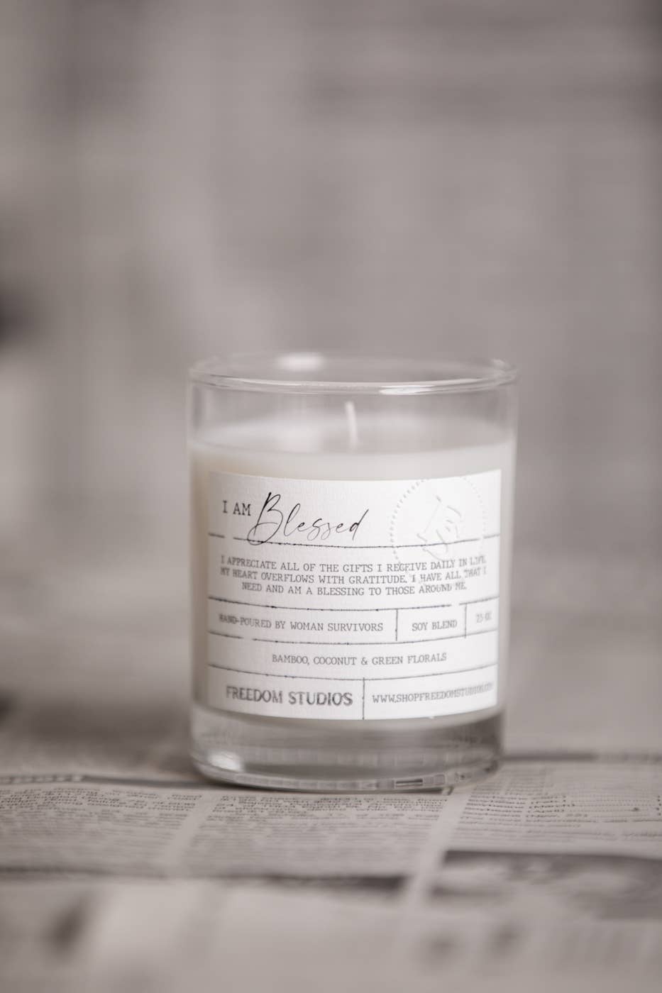 I AM Blessed Candle
