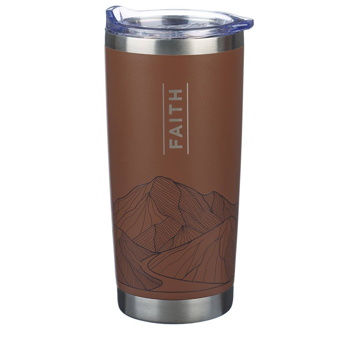 Brown Faith Mountains - SS Tumbler