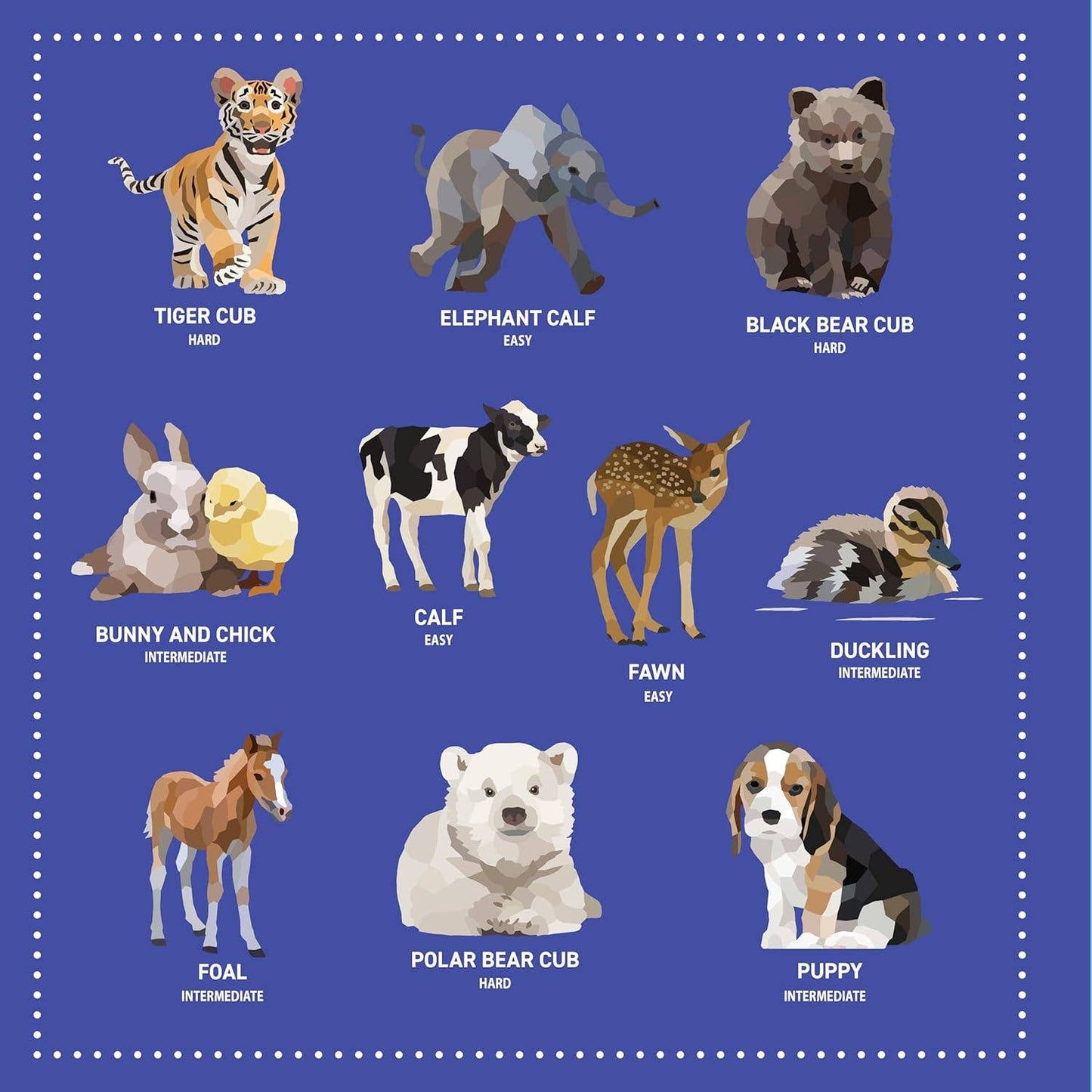 My Sticker Paintings - Baby Animals - 10 Adorable Paintings