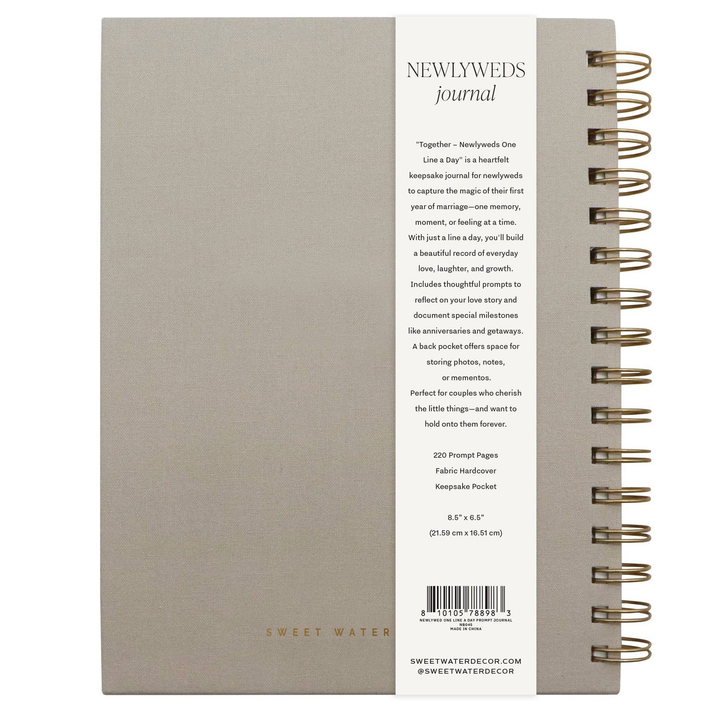 Newlywed One Line A Day Prompted Journal