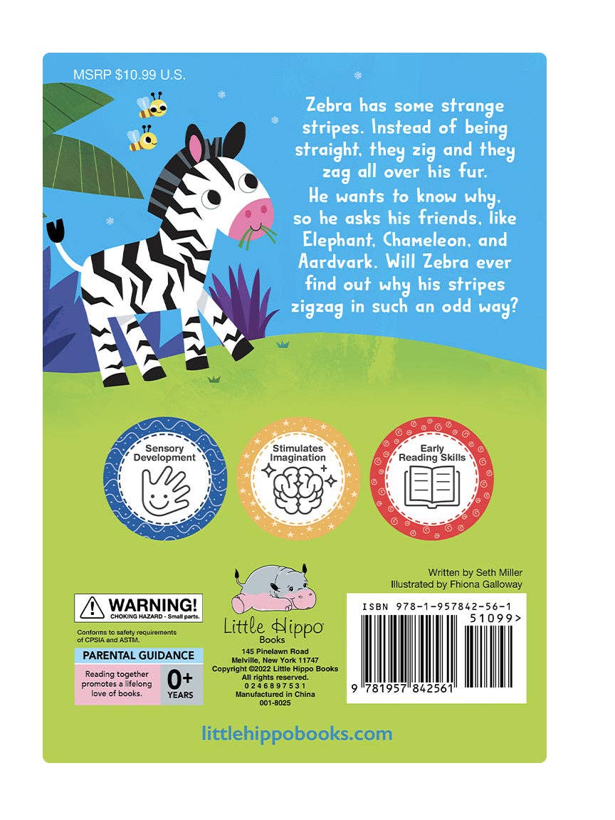 Zig Zag Zebra - Children's Touch and Feel Storybook