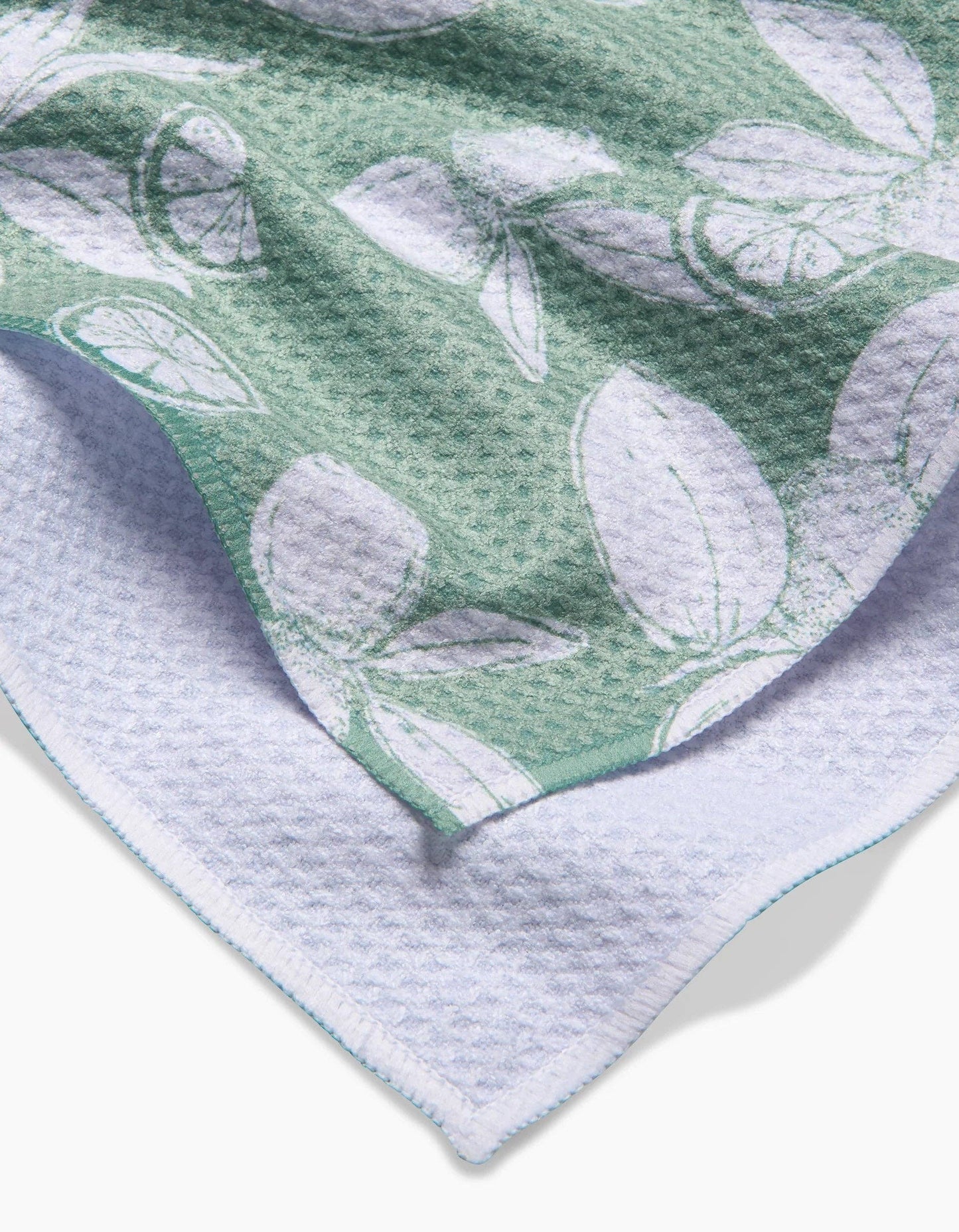 Summer Limes Geometry Tea Towel
