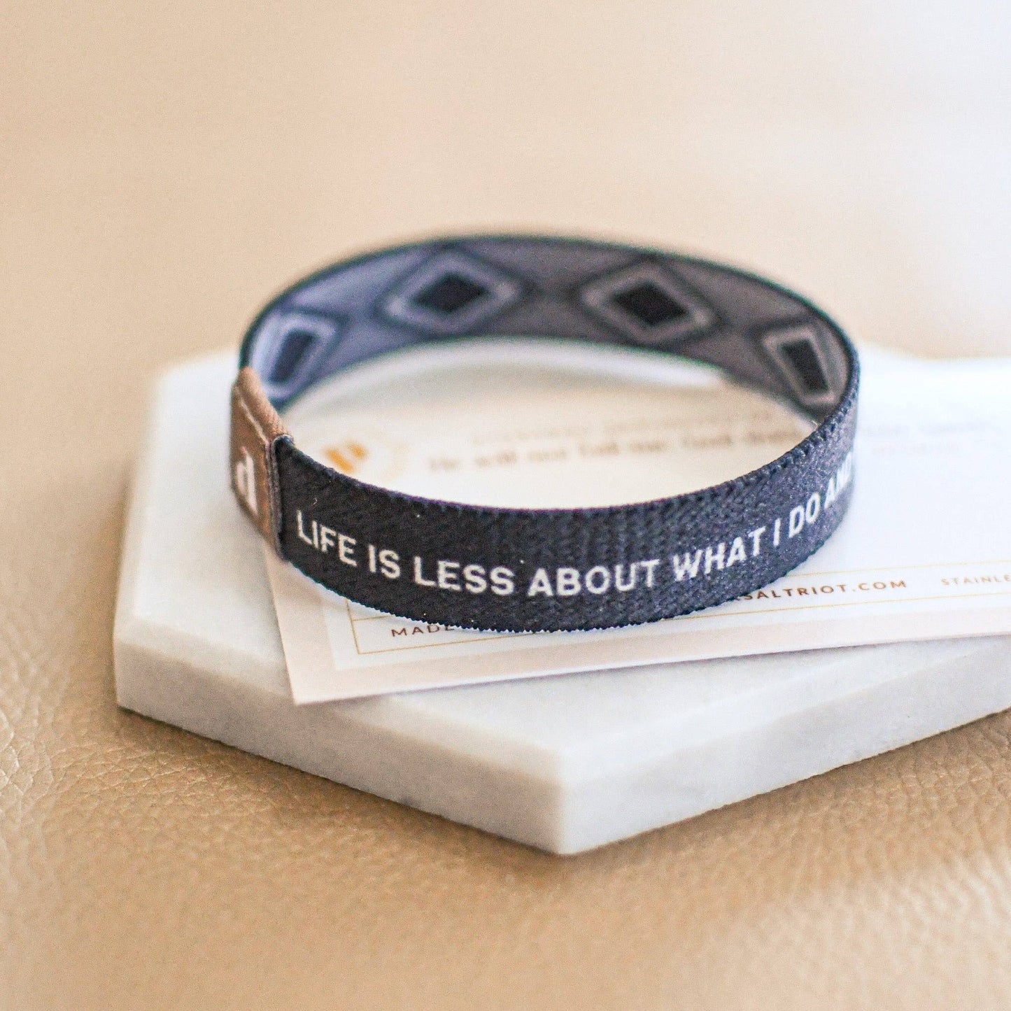 Life is About God-Black Elastic Wristband