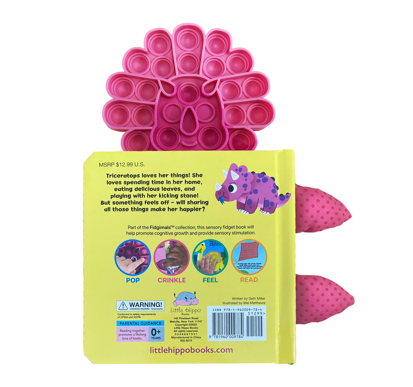 Little Triceratops - Your Sensory Fidget Friend