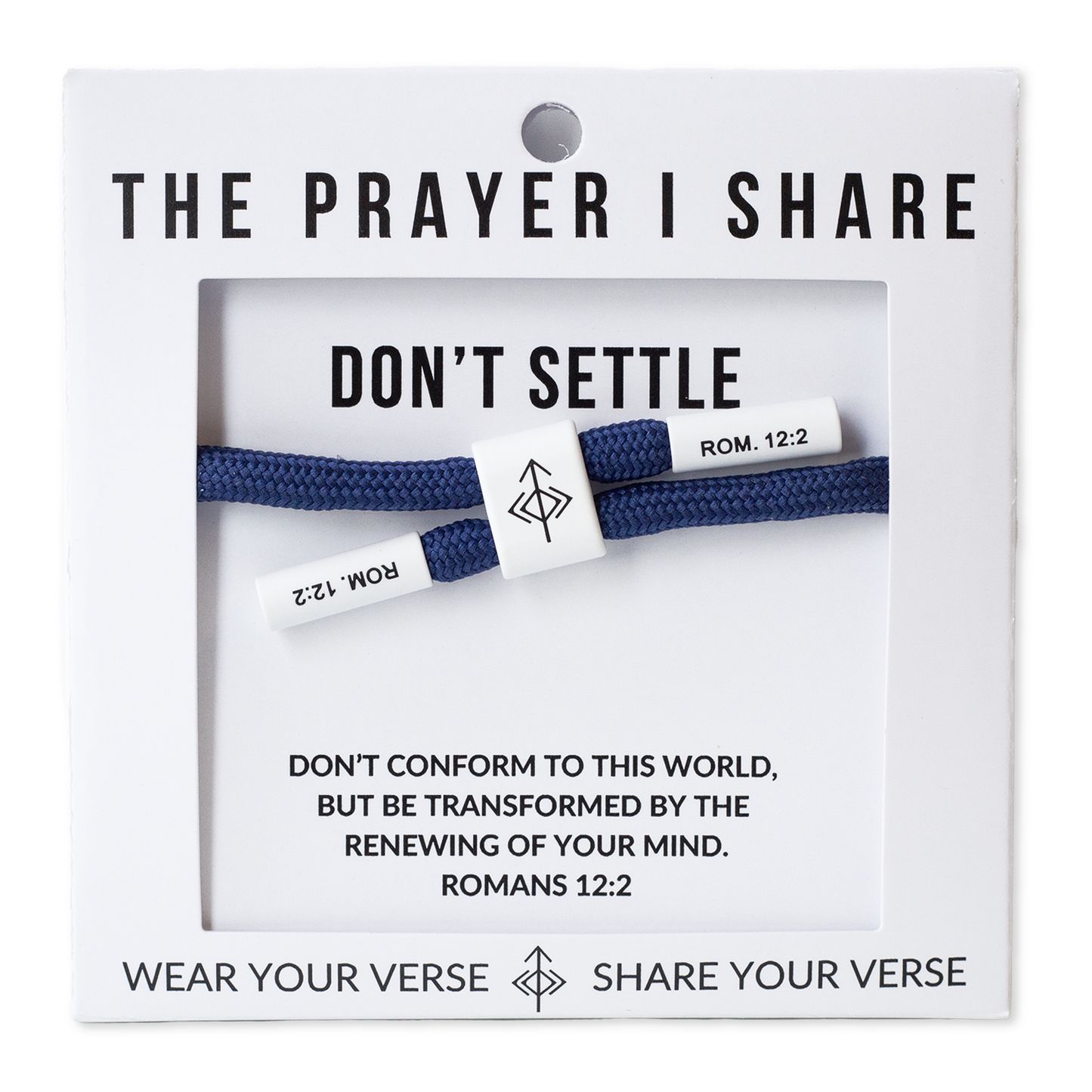 DON'T SETTLE - The Prayer I Share Bracelet
