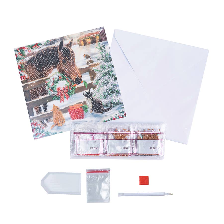 Christmas Friendship Crystal Art Card Kit