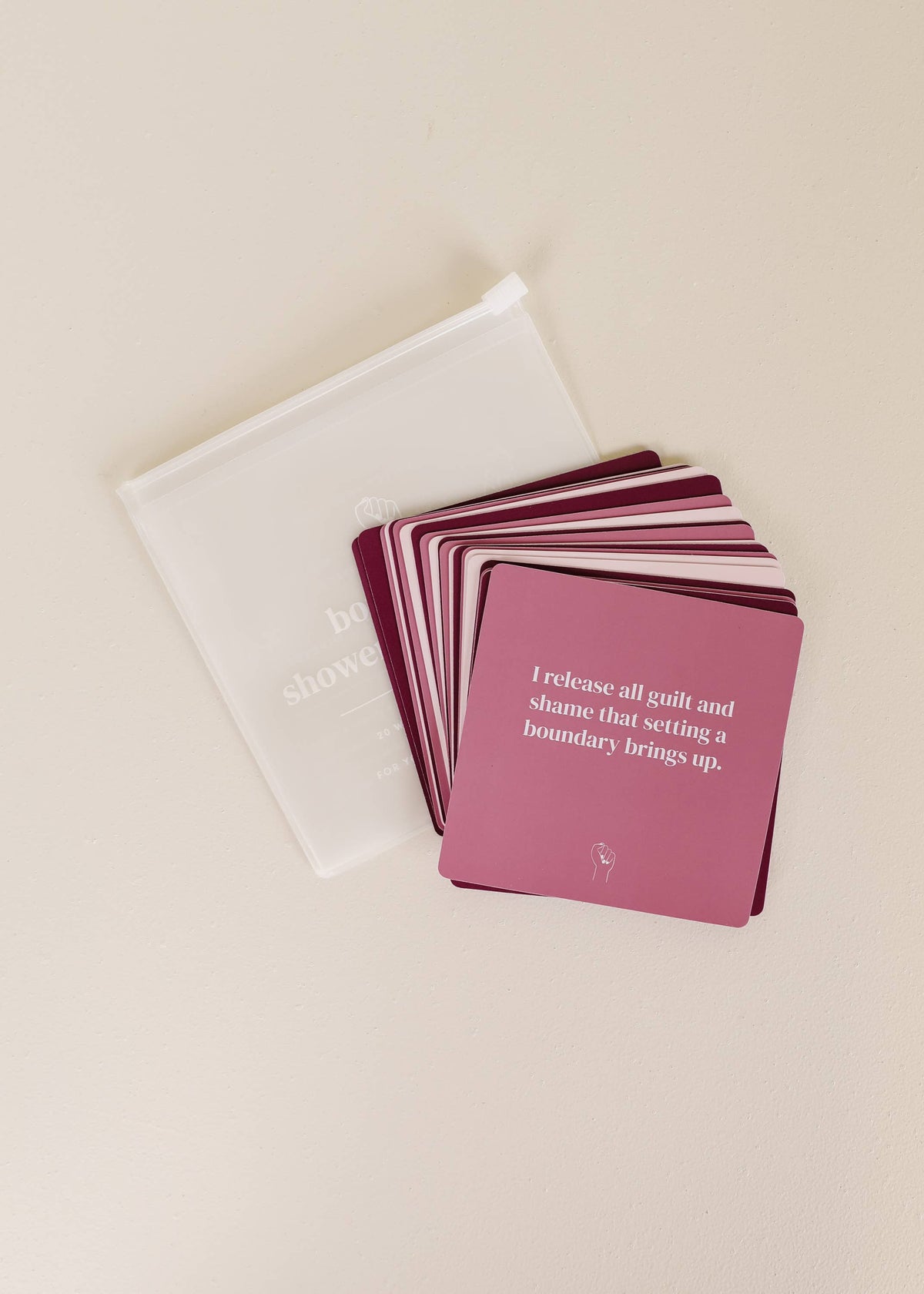 Shower Affirmation™ Display Cards - Boundaries