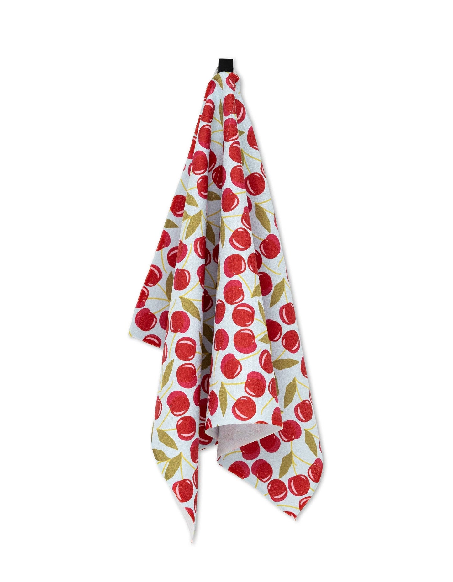 Sweet Cherry Geometry Tea Towel