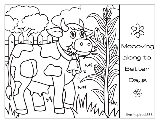 Moving Along-Coloring Page