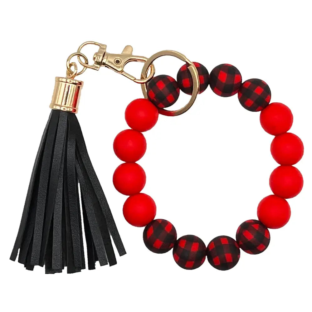 Beaded Bracelet Keychain