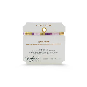 Morse Code Bracelet by Skylar Paige