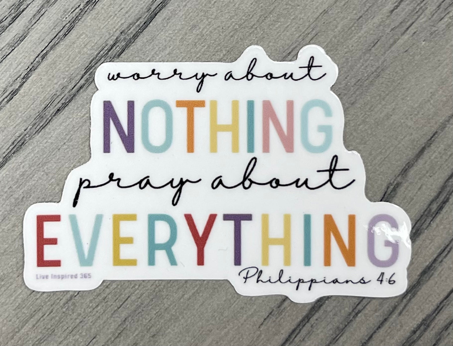 Phil 4:6 -sticker