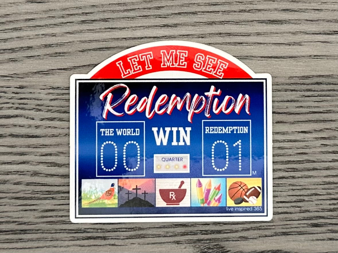 Let me see Redemption Win | Sticker